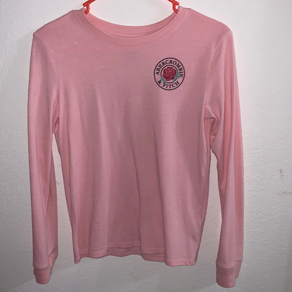 Long sleeve rose pink shirt